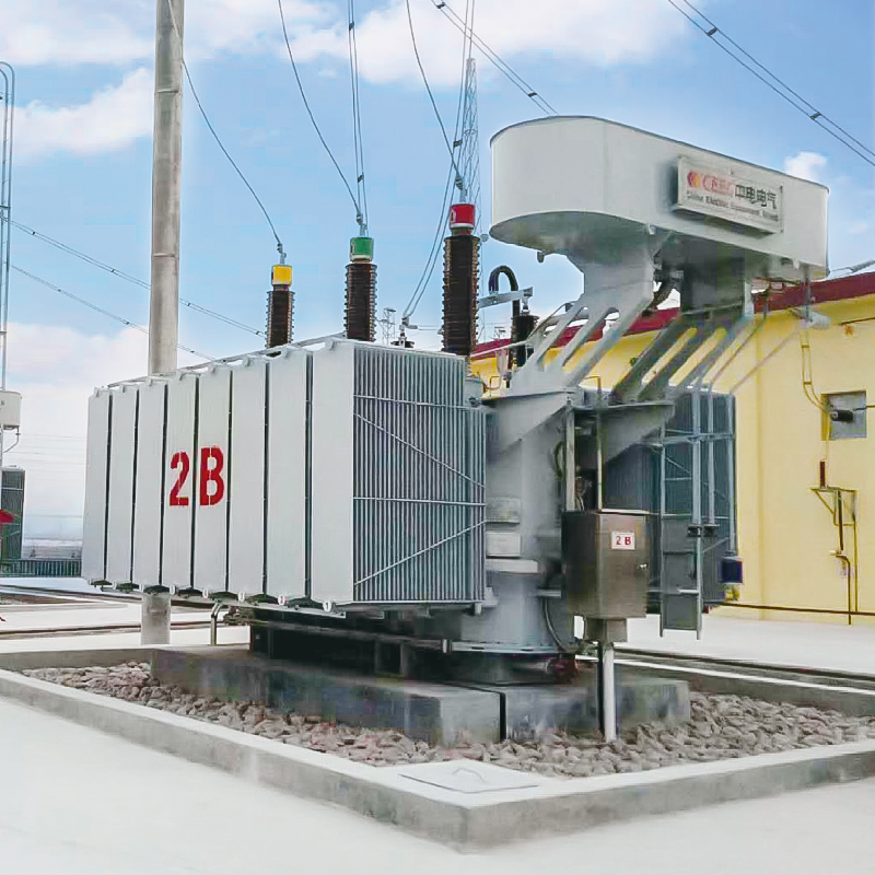 Transformateur ferroviaire immergé dans l'huile de traction de CEEG 110kV